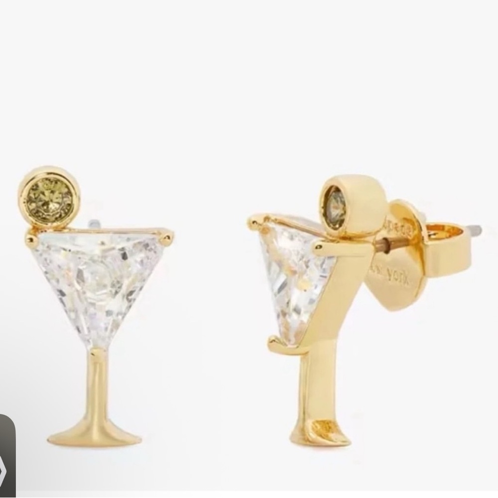 KATE SPADE NY Shaken Or Stirred Martini Stud Earrings $78